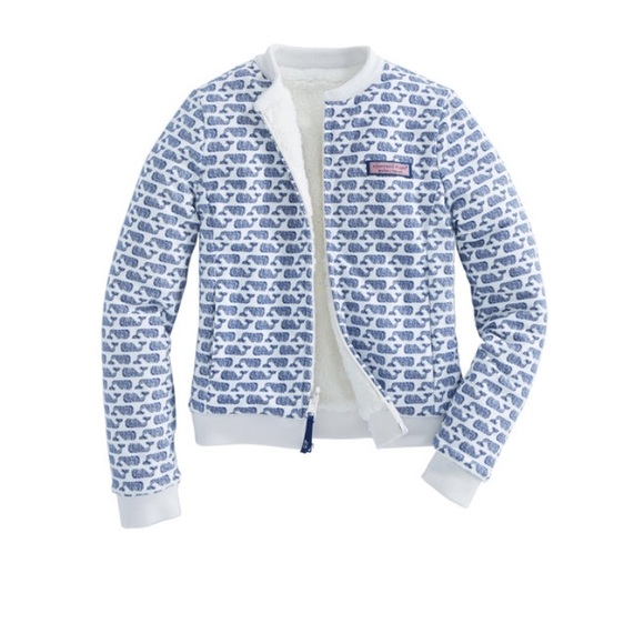 Vineyard Vines Other - Vineyard vines reversible whale fleece zip up